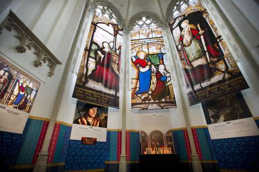 140610 De Nieuwe Kerk Amsterdam opent opmerkelijke installatie Reis in de Tijd. History and Royalty
